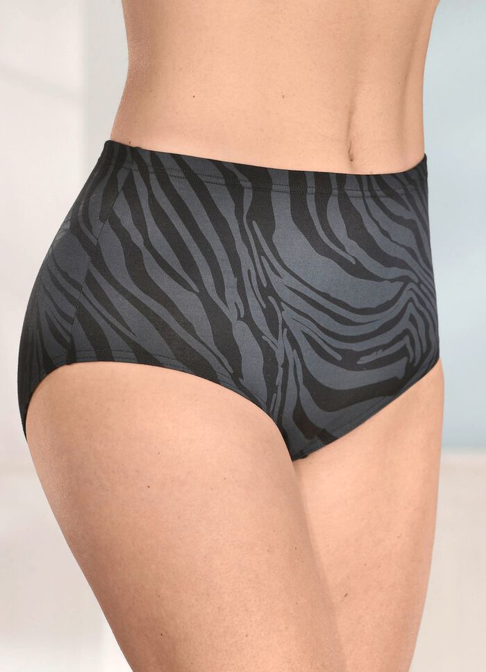 brio lingerie Viererpack Slips mit Druckdessin 