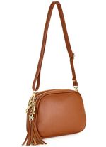 Laurina, Tasche, Damen, mit abnehmbarem Umh&auml;ngeriemen COGNAC