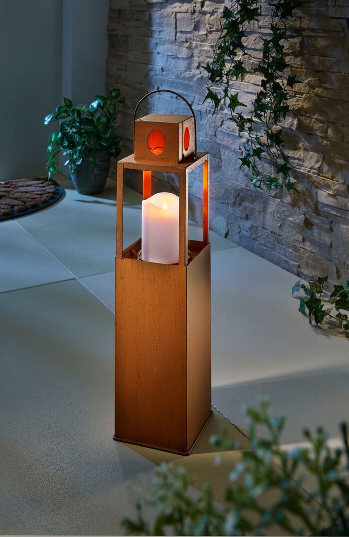 Solarlaterne mit Flackereffekt 