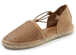 Gemini, trendige Damen-Slipper, Weite G, aus Leder COGNAC