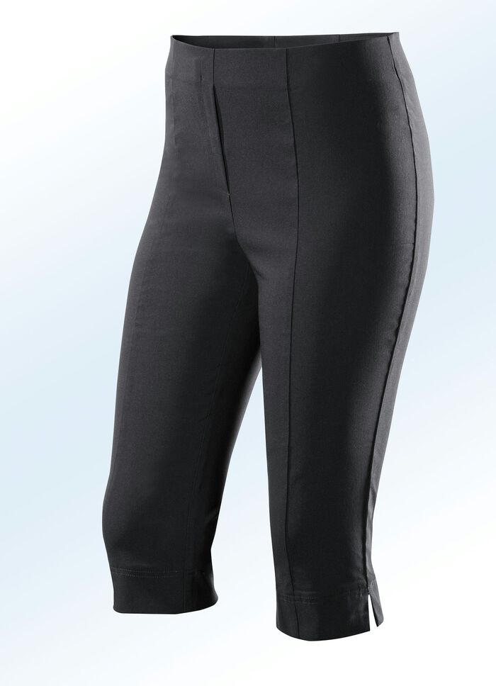 Bermudas mit angeschnittenem Bund SCHWARZ