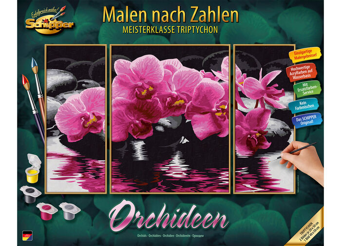 Malen nach Zahlen Orchideen 
