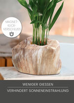 Pflanzenübertopf von Botanyia in edler Naturstein-Optik SAND