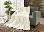 Superkuschelige Wohndecke in Teddyfleece-Qualität CREME