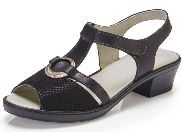 ELENA EDEN Sandalette in edlem Design SCHWARZ