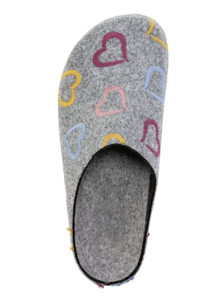 Laurina, klassiche Damen-Hausschuhe, Weite H, mit anatomisch geformtem Fu&szlig;bett 