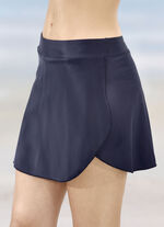 Bikinihose mit Röckchen in Wickeloptik MARINE
