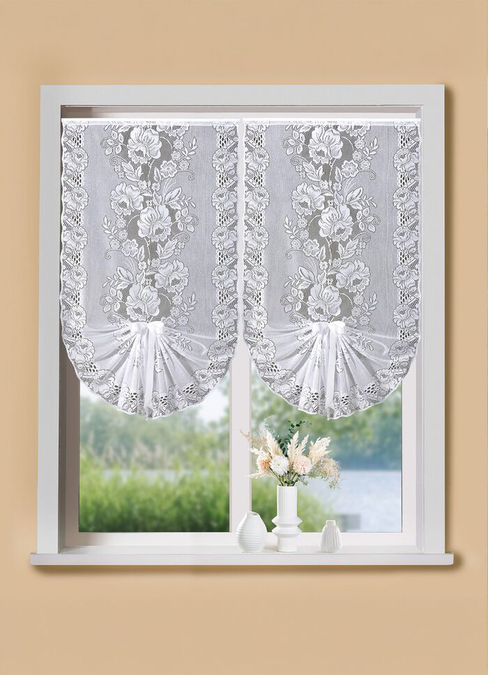 Schwalbenschwanz mit Stangendurchzug WEISS