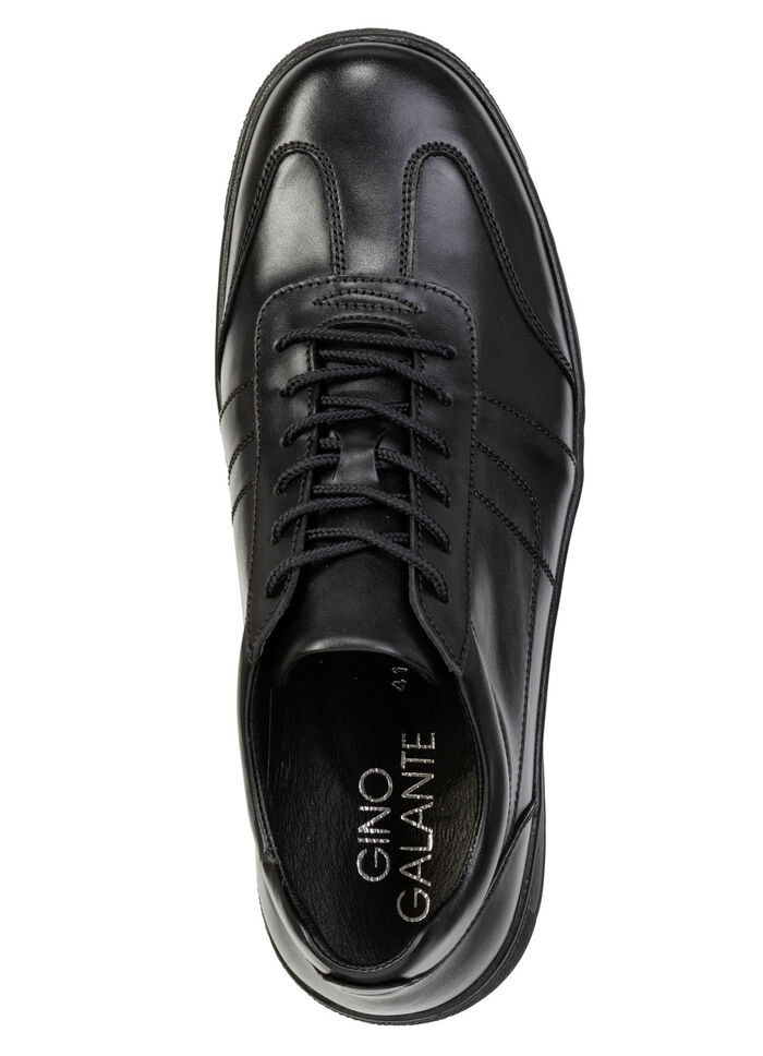 GINO GALANTE, schicke Herren-Schnürschuhe, mit herausnehmbarem Fussbett SCHWARZ
