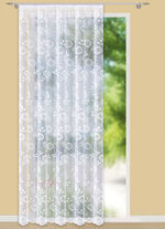 Langvorhang mit Universalschienenband und gebogten Abschlüssen 