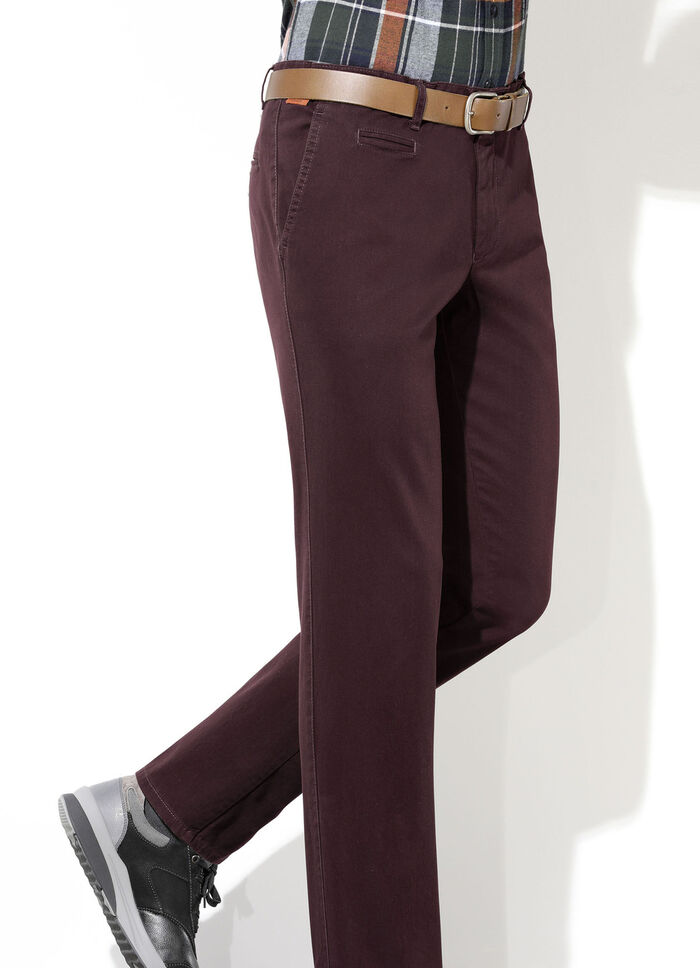 «Francesco Botti»-Hose in 4 Farben BORDEAUX