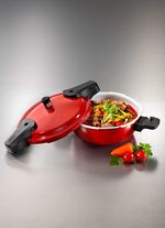 Schnellkochtopf mit hochwertiger Keramikbeschichtung 