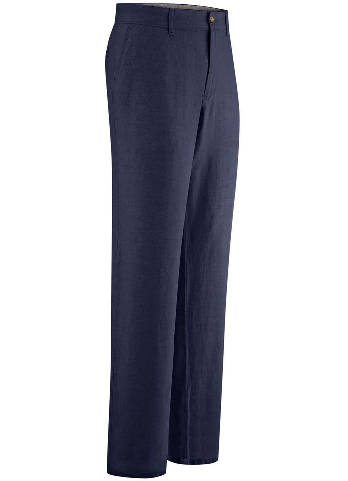 «Francesco Botti»-Hose mit Leinen in 3 Farben MARINE