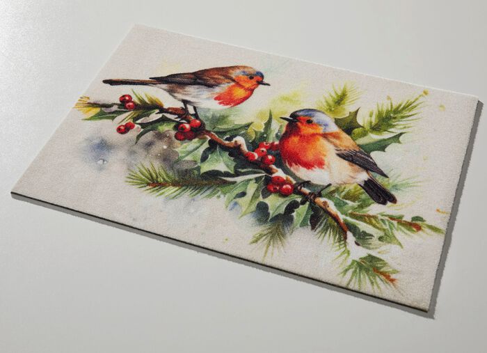 Fussmatte in winterlicher Optik 