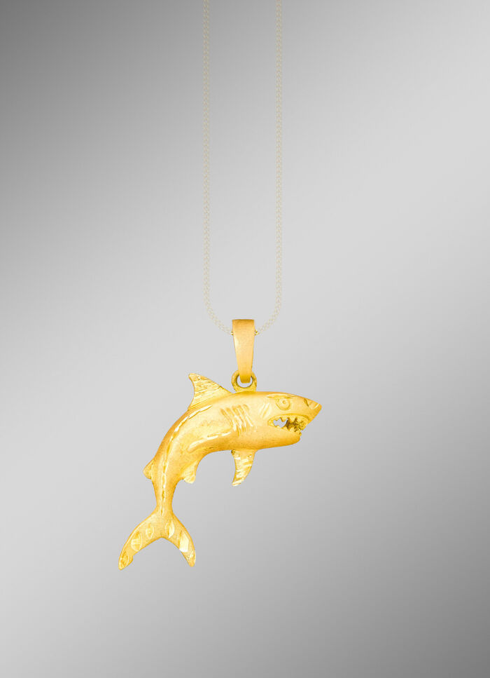 Moderner Anh&auml;nger mit Hai-Motiv 