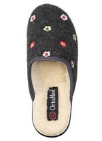 Gef&uuml;tterte Damen-Hausschuhe, mit Schurwolle 