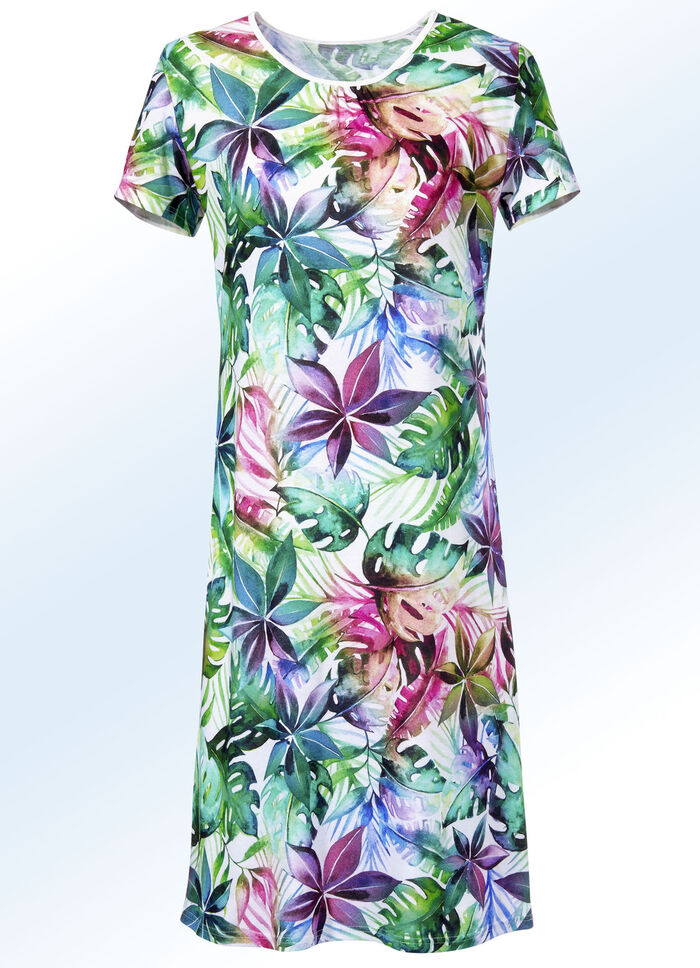 Nachthemd, Kurzarm mit Inkjetdruck 