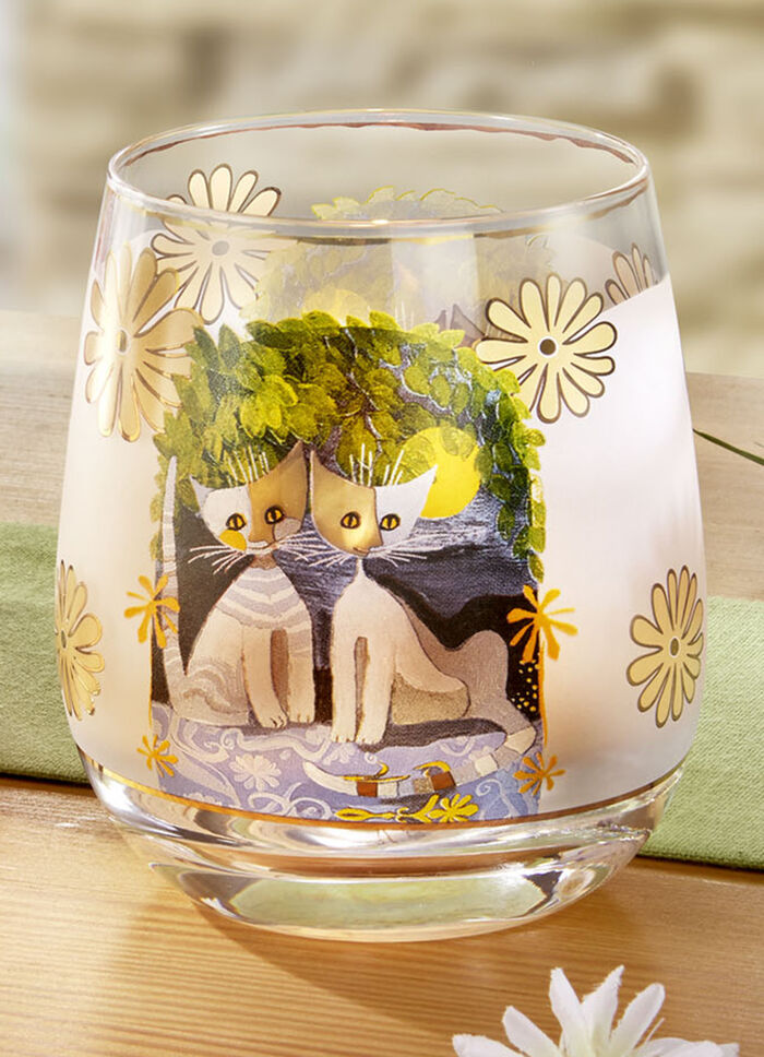 Windlicht aus der Rosina-Wachtmeister-Kollektion GRÜN-GOLD