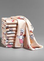 Mikrofaser-Geschirrt&uuml;cher mit Chefkoch-Design, 10-teilig 