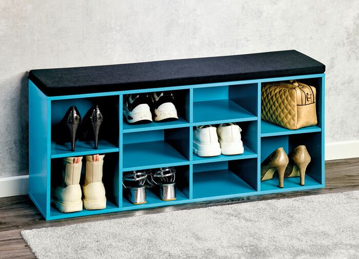 Schuhbank mit Sitzkissen 