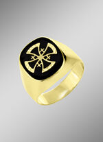 Herrenring mit Kreuz 