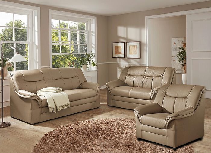 Polstermöbel auf stabilem Holzgrundgestell BRAUN