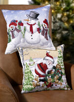 Kissenbezug aus Gobelin mit Reissverschluss BUNT