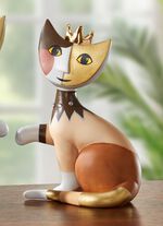 Katze mit Krone von Rosina Wachtmeister 