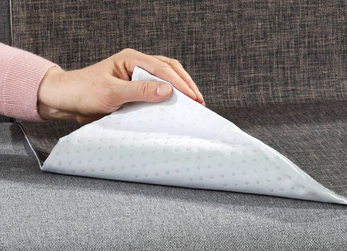 Wohnaccessoires aus 100% Baumwolle, Unterseite 100% Schurwolle SILBER