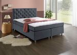 Boxspringbett mit Topper ANTHRAZIT