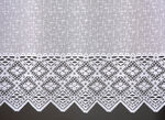 Fensterdekoration Häkelborte aus Jacquard 