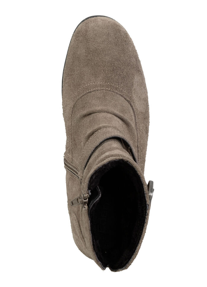 ELENA EDEN Stiefelette mit flotter Raffung und Zier-Schliesse TAUPE