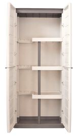 Praktische Gartenschr&auml;nke mit Stahlscharnieren BEIGE-TAUPE