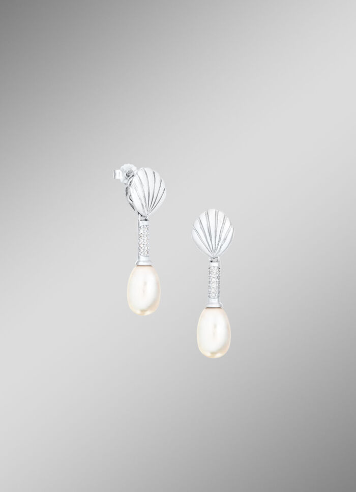 Tropfenf&ouml;rmige Muschel-Ohrh&auml;nger 