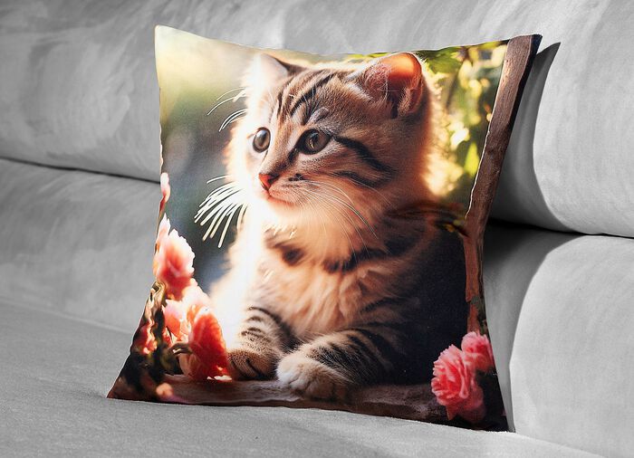 Kissenbezug mit Reissverschluss 