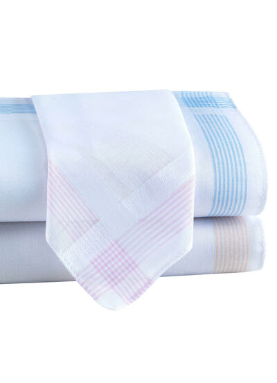 Damen-Stofftaschentücher aus reiner Baumwolle 