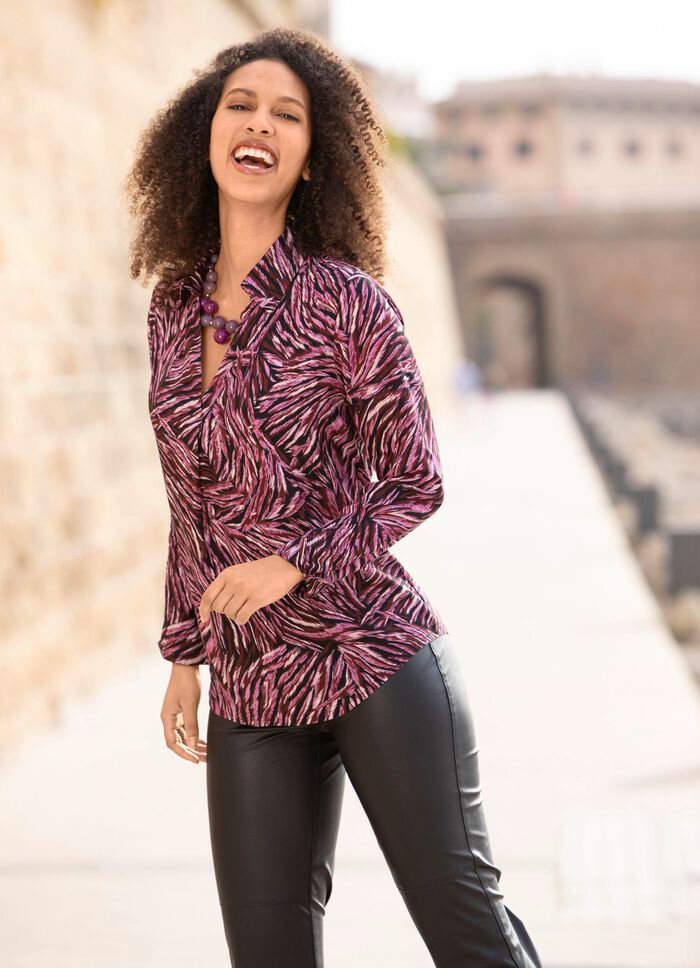 Tunika mit farbbrillantem Druck 