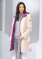 Wende-Kurzmantel mit fester Kapuze 