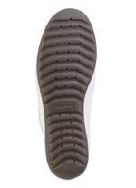 Waldläufer, bequeme Damen-Slipper, Weite H, mit herausnehmbarem Fussbett WEISS