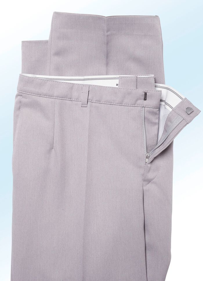 &laquo;Klaus Modelle&raquo;-Unterbauchhose in 4 Farben HELLGRAU MELIERT