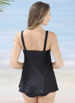 Schwab Badeanzug in Bandeauform, mit Röckchenteil und Vollkorsage 