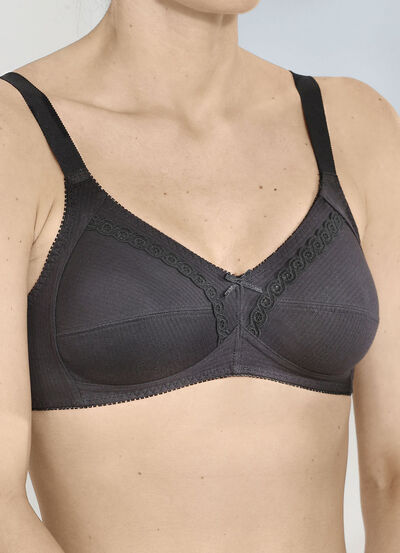 Naturana Zweierpack  BH mit dekorativem Spitzenband in den Cups  Naturana Zweierpack  BH mit dekorativem Spitzenband in den Cups