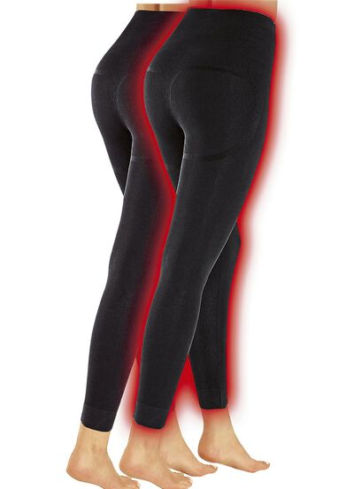 Polar-Mikrofaser Zweierpack Thermoleggings 