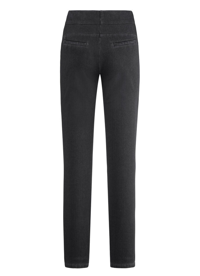 Jersey-Hose in Denim-Optik SCHWARZ