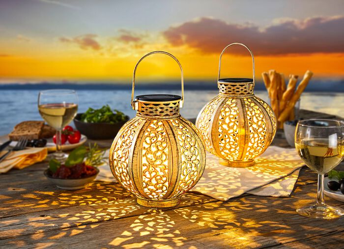 Solar-Schattenleuchten, 2er Set 