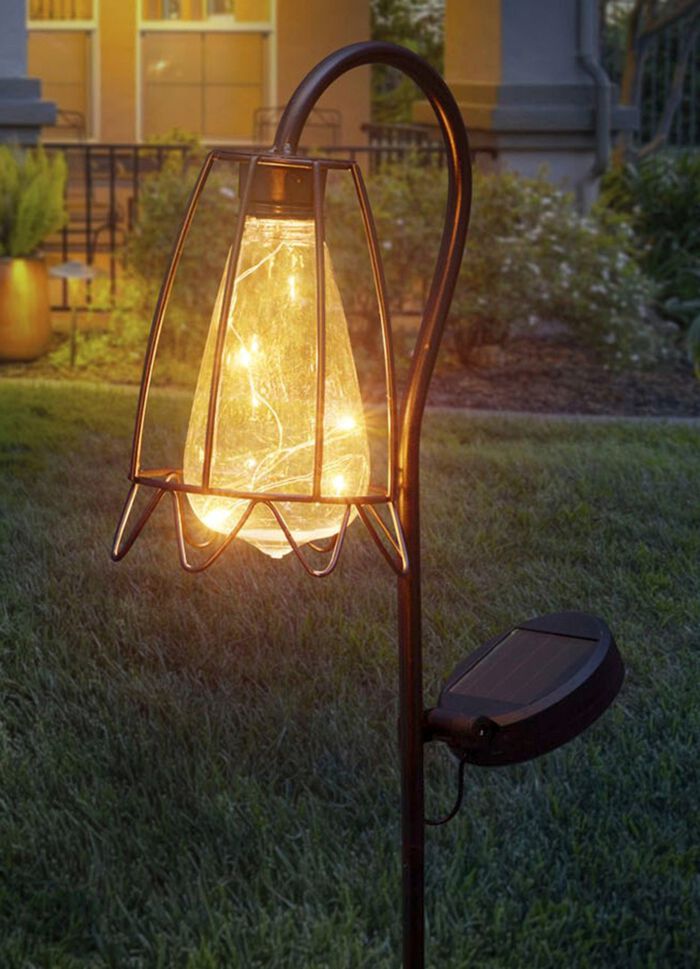 Solarleuchte in Rostoptik 