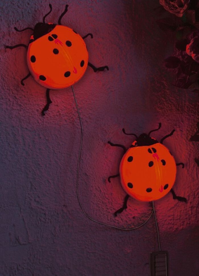 Solar-Marienk&auml;fer, 2er-Set 