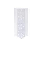 Schiebevorhang Welle mit Dreiecksabschluss, verschiedene Farben WEISS