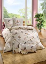 Bettwäsche-Garnitur mit Reissverschluss CREME