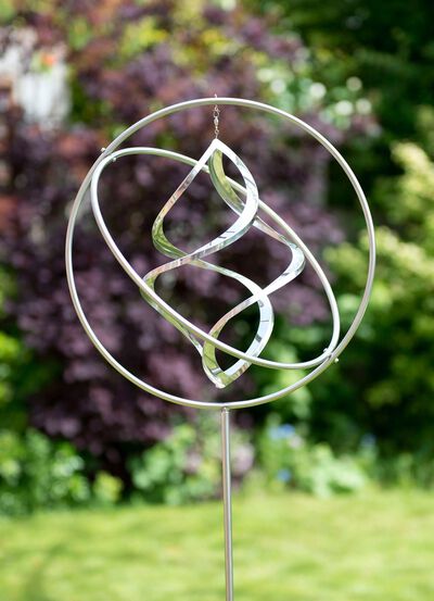 Windspiel &raquo;Gyroskop Nova&raquo; aus Edelstahl 